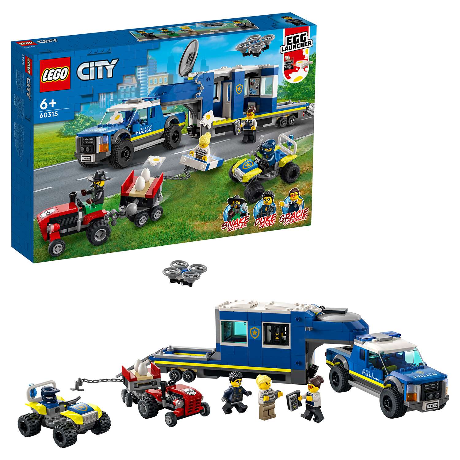 Конструктор LEGO City Police Полицейский мобильный командный трейлер 60315 - фото 1