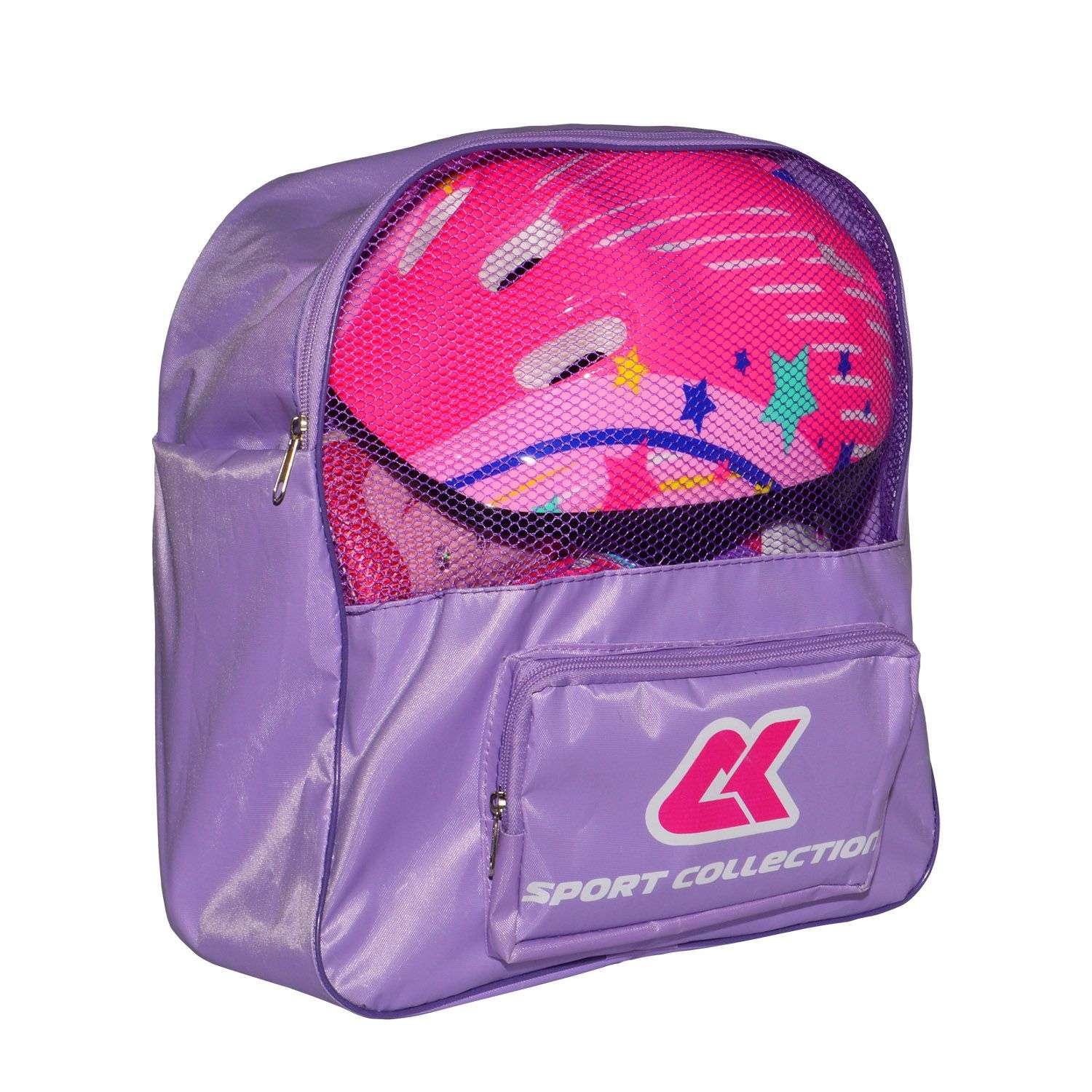 Роликовый комплект Sport Collection в сумке SET JOYFULL Pink ролики р. 29-32 Шлем 50-56 Защита S/M - фото 2