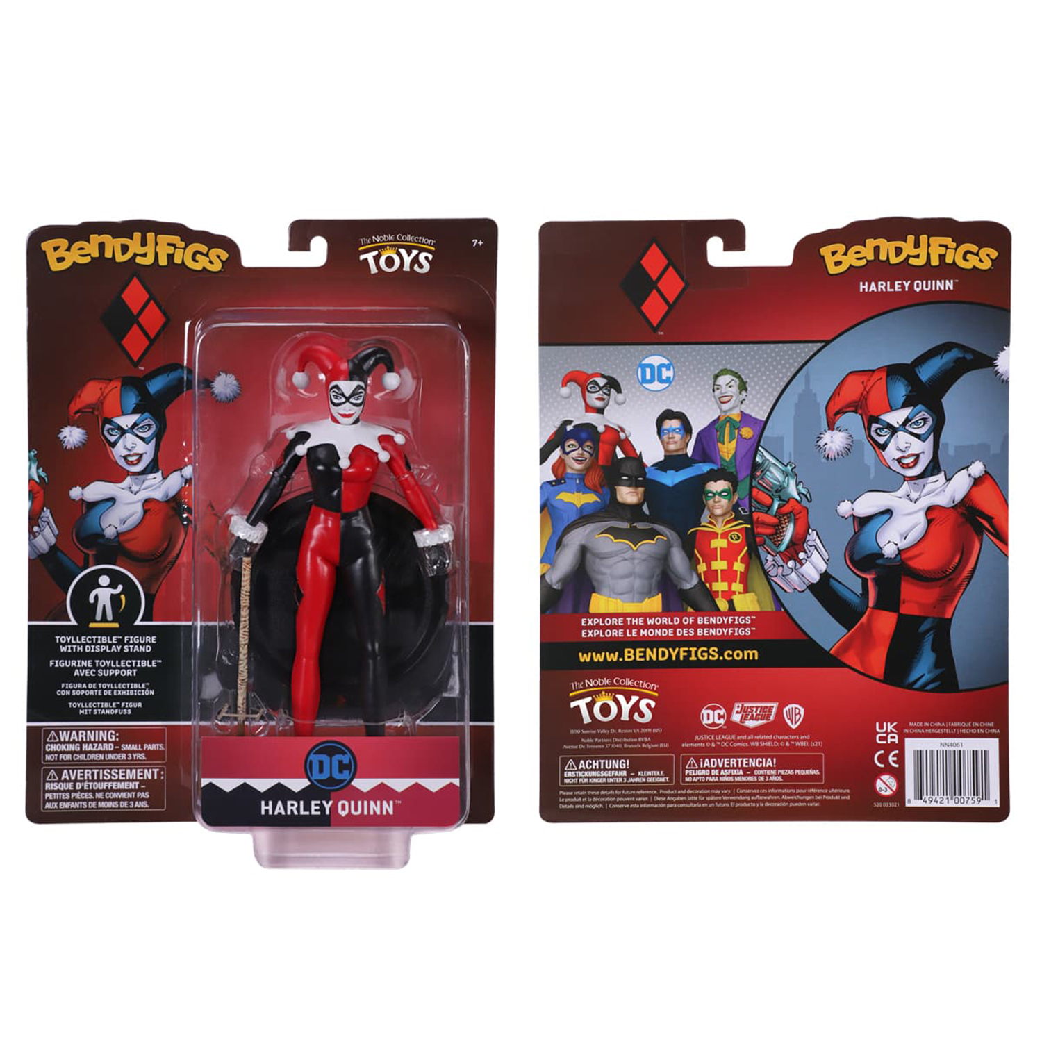 Фигурка DC Bendyfig Харли Квинн 19 см гибкая - фото 9