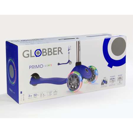 Самокат Globber Primo Lights Синий