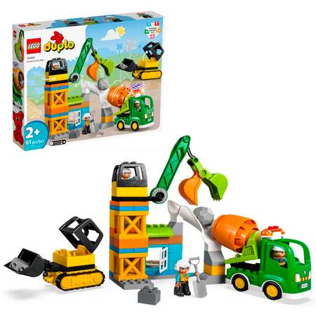 Конструктор детский LEGO Duplo Строительная площадка 10990