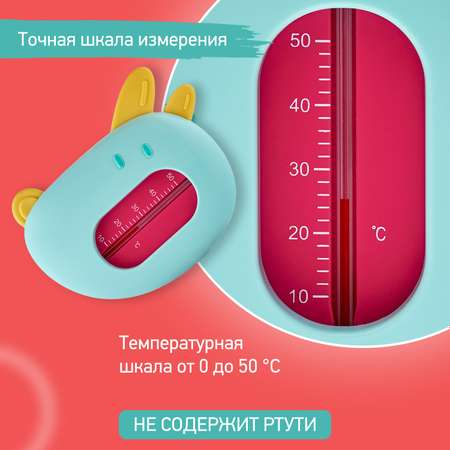 Термометр детский для воды ROXY-KIDS Собачка для купания цвет голубой