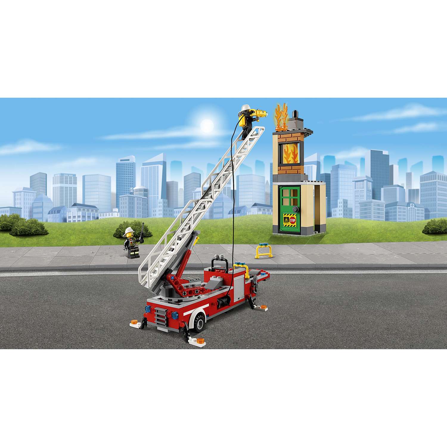 Конструктор LEGO City Fire Пожарная машина (60112) - фото 6
