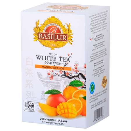 Чай белый Basilur Со вкусом манго и апельсина 20 саше