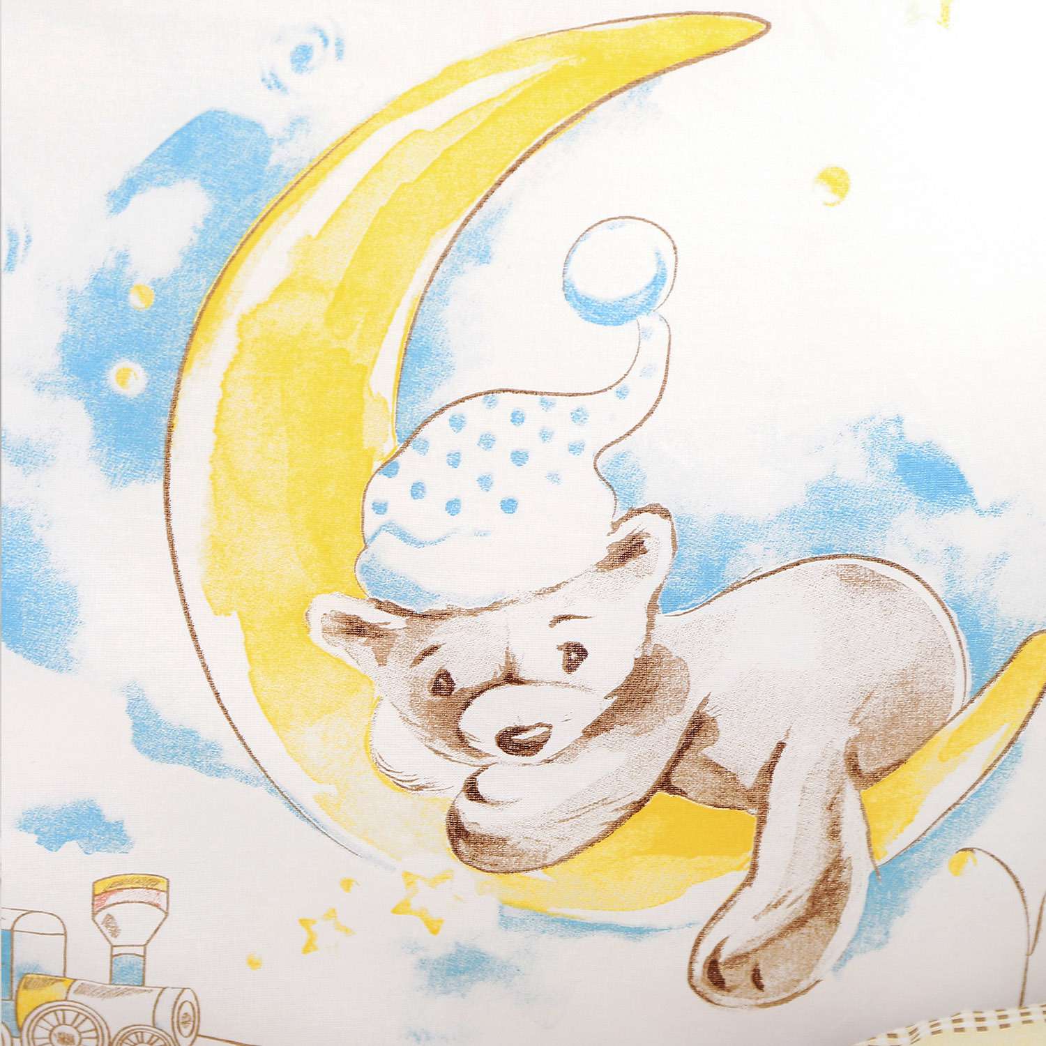 Комплект постельного белья Baby Nice Мишка на луне 4предмета H18/18 - фото 3