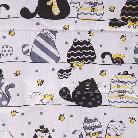 Одеяло Спаленка-kids детское Baby 110*140 котики желтые на белом