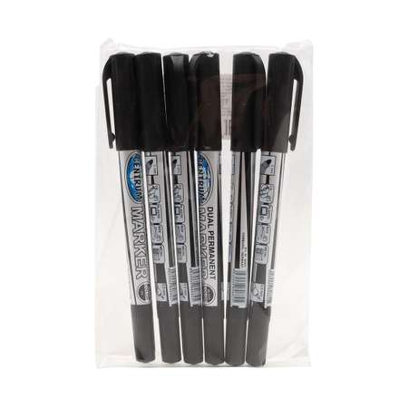 Перманентные маркеры-линеры CENTRUM двухсторонние 0.5 - 2 мм черные 6 шт