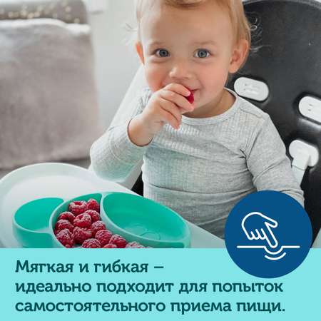 Тарелка Canpol Babies на присоске Bear Бирюзовый