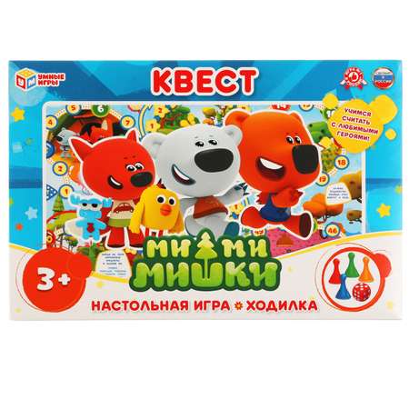 Настольная игра-ходилка Умные Игры Квест. МиМиМишки 308447