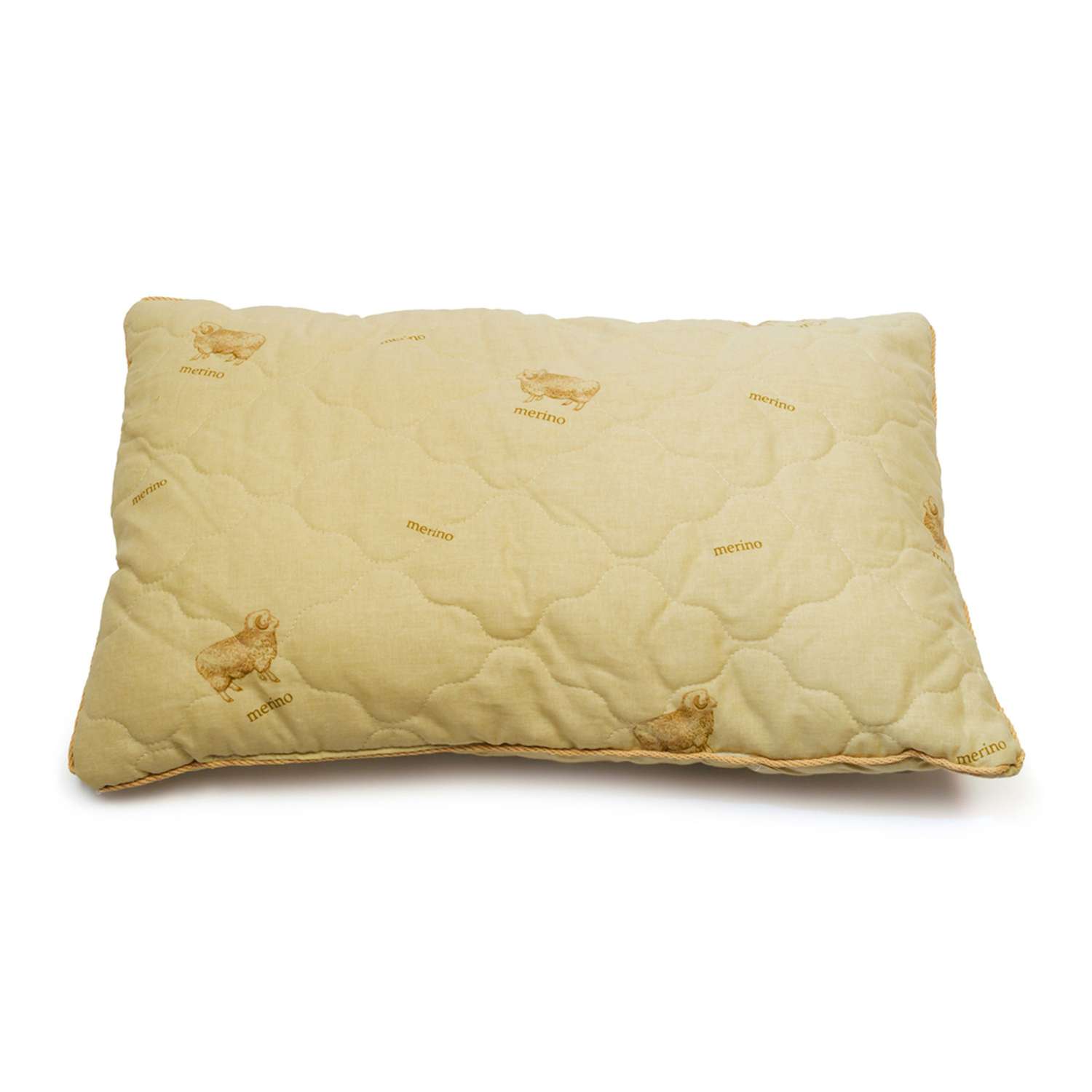 Подушка AmaroBaby стеганая детская с кантом сладкий сон Шерсть поплин 40х60 - фото 1