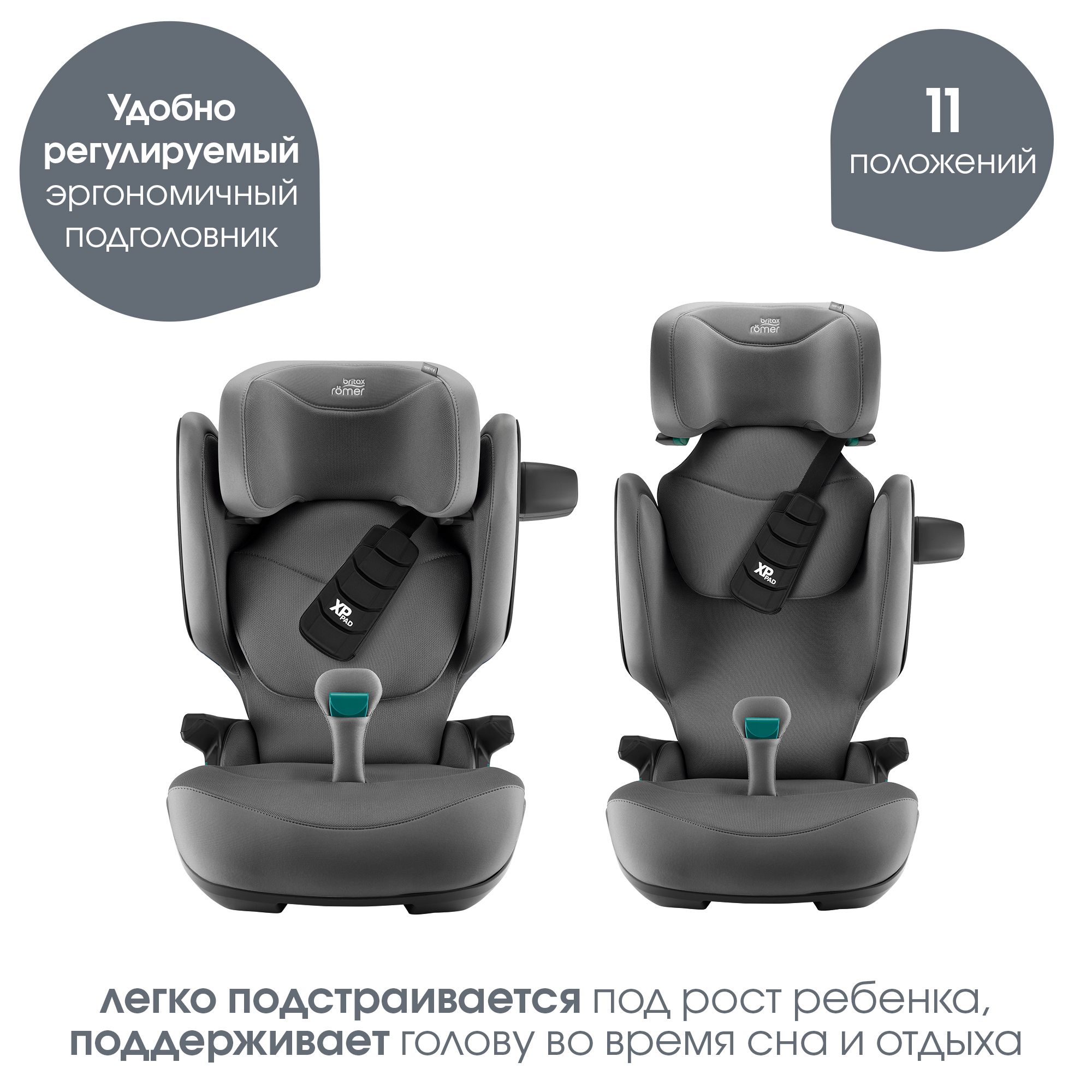 Детское автокресло Britax Roemer Kidfix pro Style Mineral Grey для детей 3,5-12 лет ростом 100-150 см - фото 5