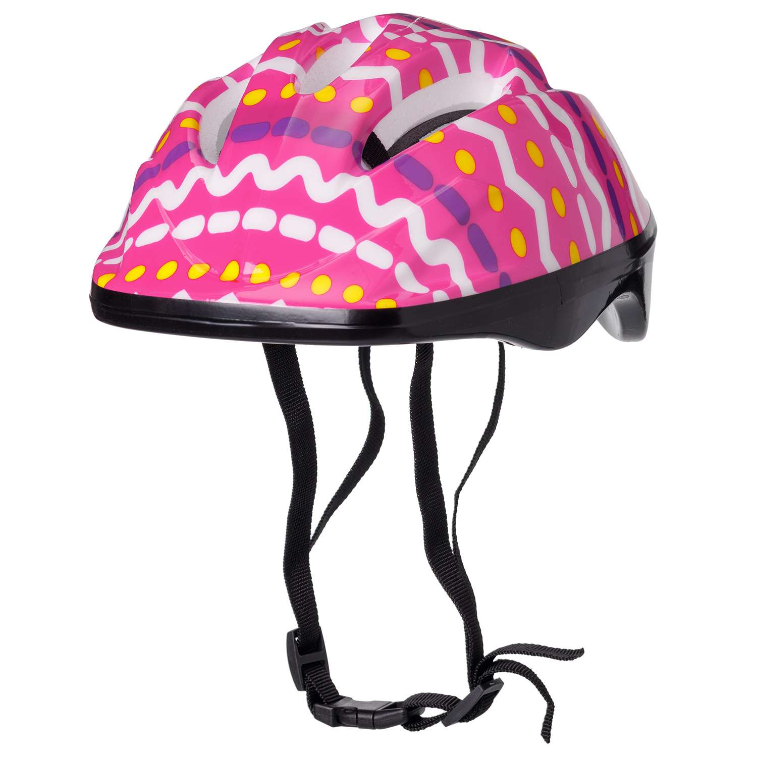 Защита Шлем BABY STYLE для роликовых коньков розовый принт обхват 57 см - фото 1