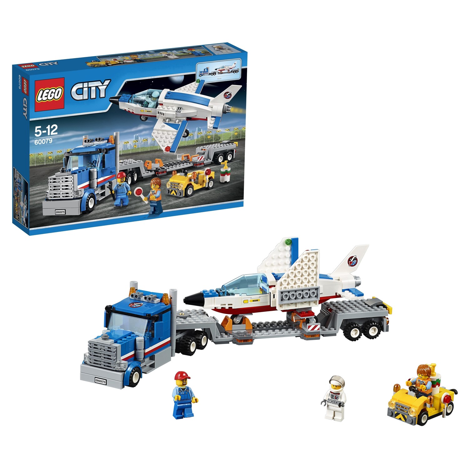 Конструктор LEGO City Space Port Транспортер для учебных самолетов (60079)  купить по цене 3799 ₽ в интернет-магазине Детский мир