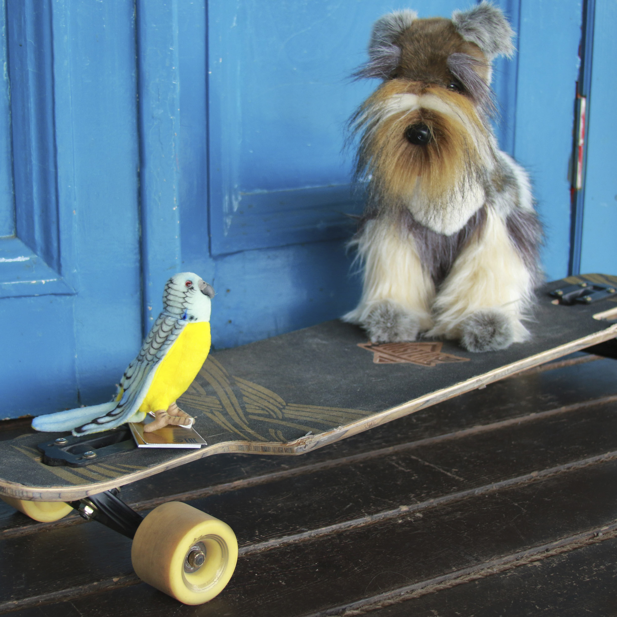 Реалистичная игрушка HANSA Попугай волнистый голубой 15 см - фото 10