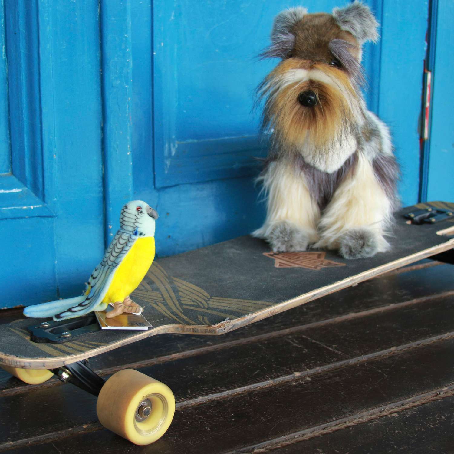 Реалистичная игрушка HANSA Попугай волнистый голубой 15 см - фото 10