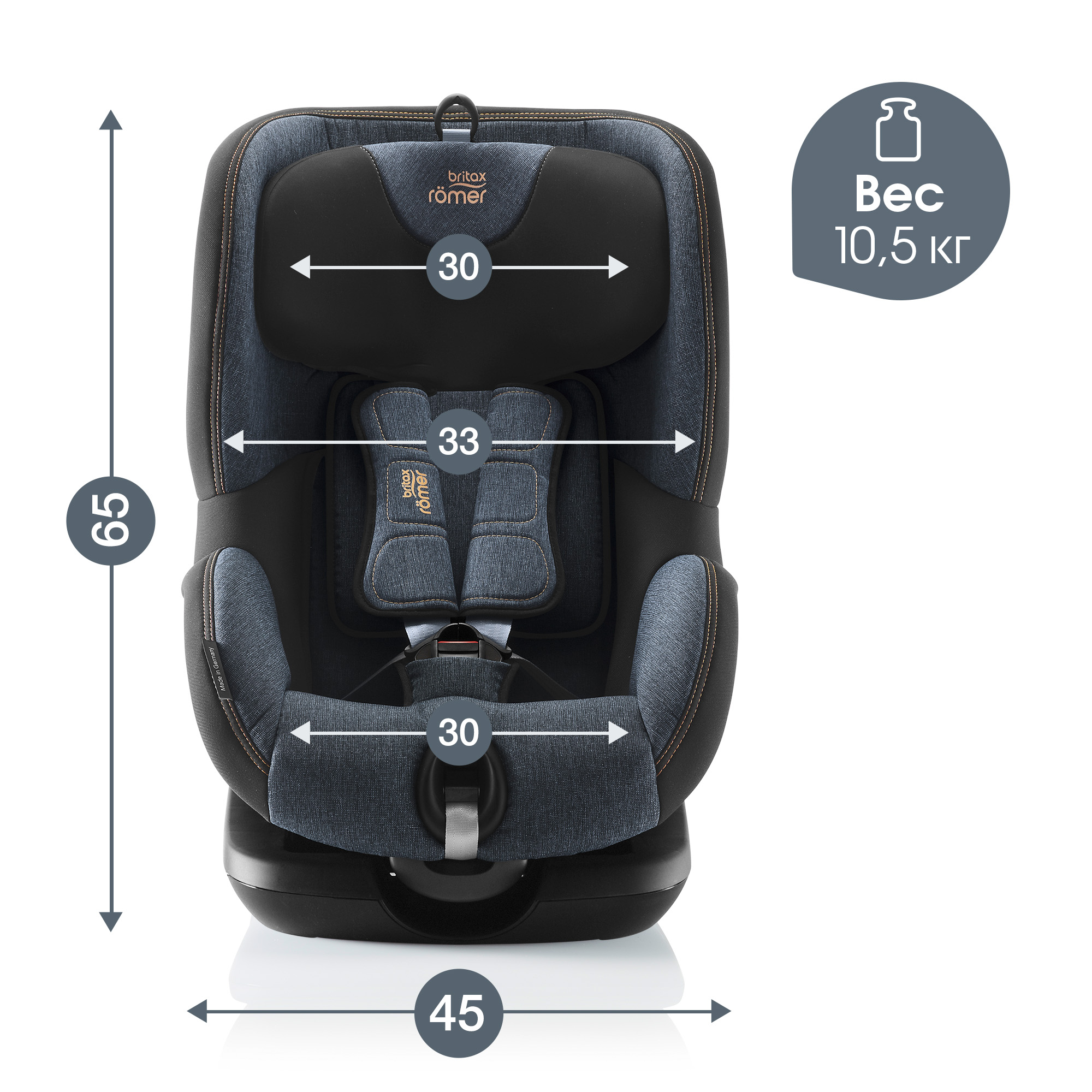 Автокресло Britax Roemer Trifix2 i-Size Blue marble - фото 11