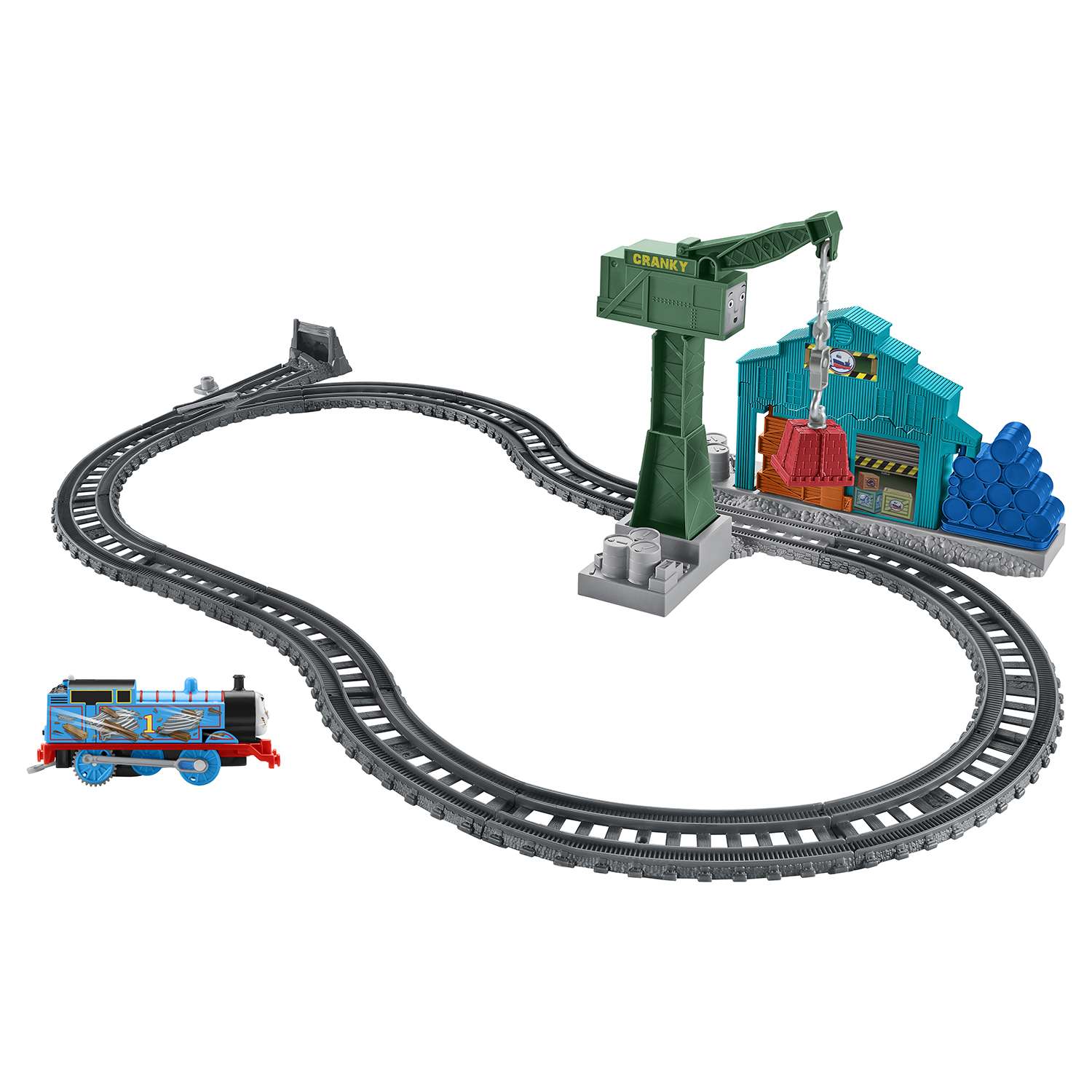 Игровой набор Thomas & Friends с паровозиком Томасом и подъемным краном Крэнки DVF73 - фото 6