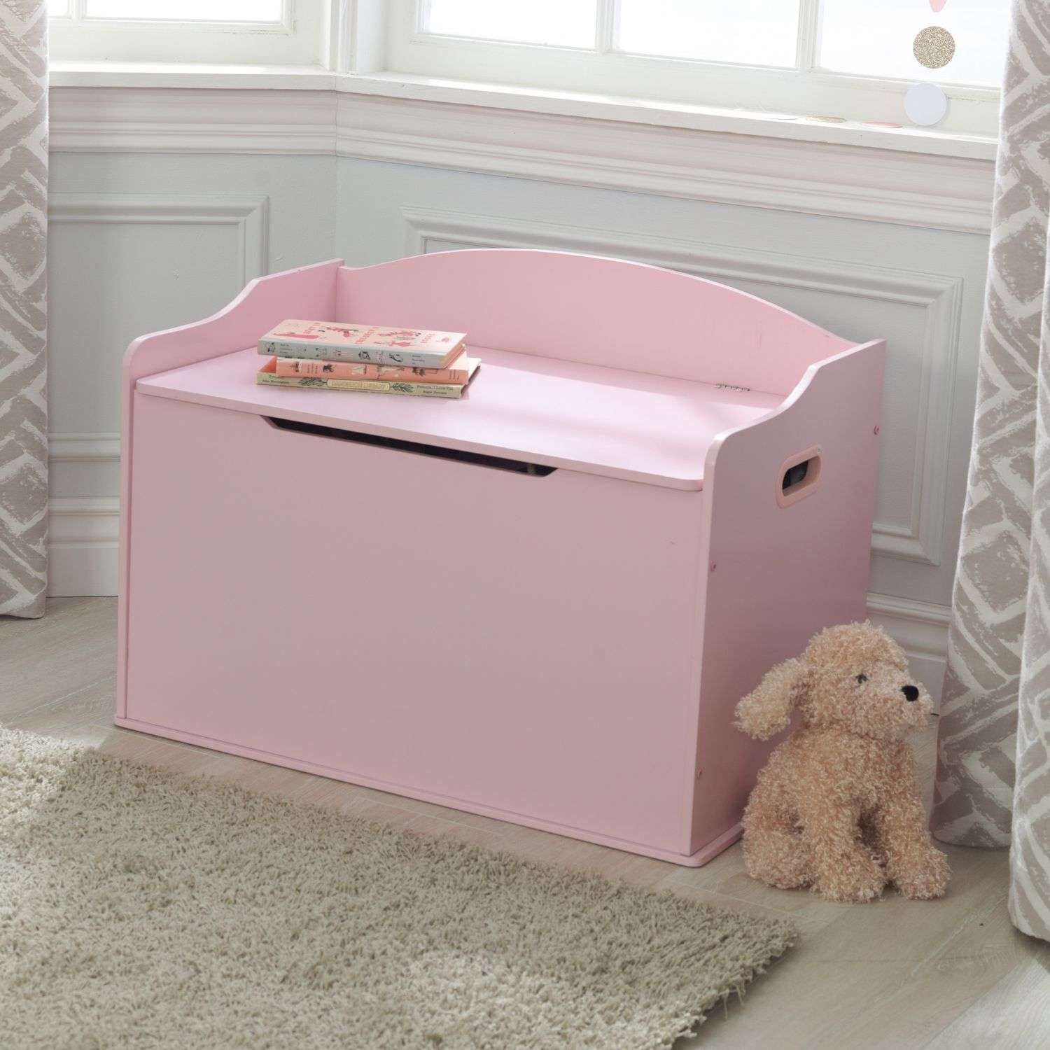 Pink store toy bin