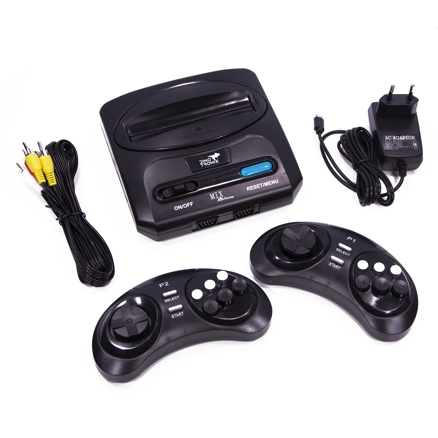 Игровая приставка для детей Retro Genesis Dinotronix Mix Wireless + 470 игр AV 2 беспроводных джойстика - фото 2