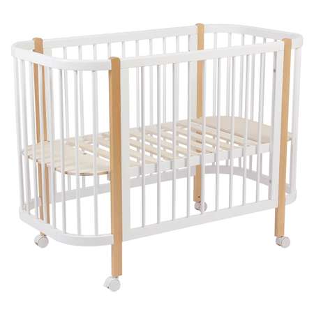 Кровать детская Polini kids Simple 350 Белый-Натуральный