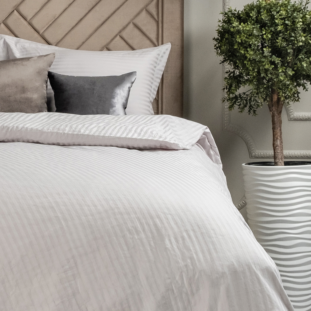Постельное белье Arya Home Collection Отель Кинг сайз 240х200 комплект евро макси сатин наволочки 50х70 - фото 8