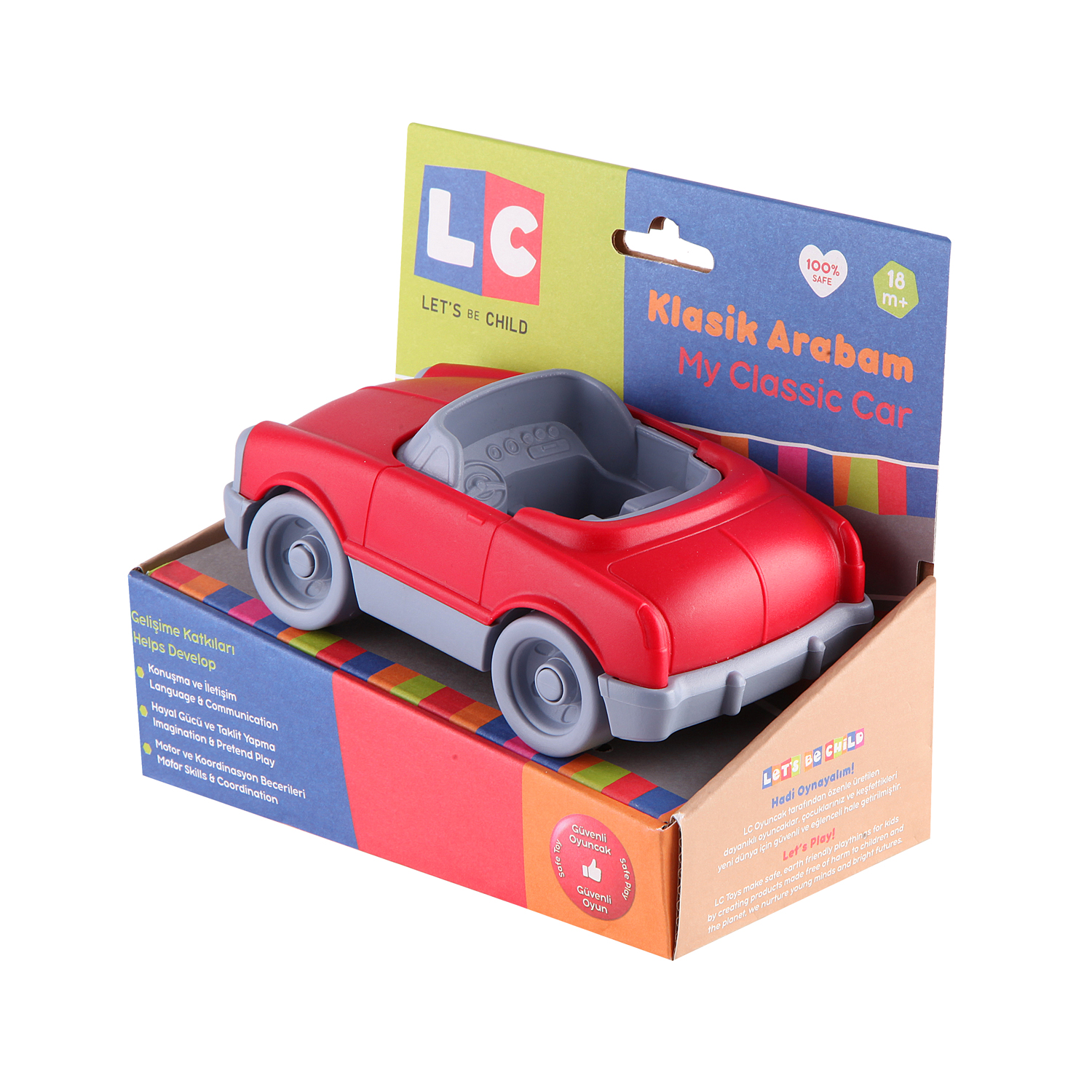 Классический автомобиль Let s Be Child Машинка цвет красный LC-30780-KR - фото 2
