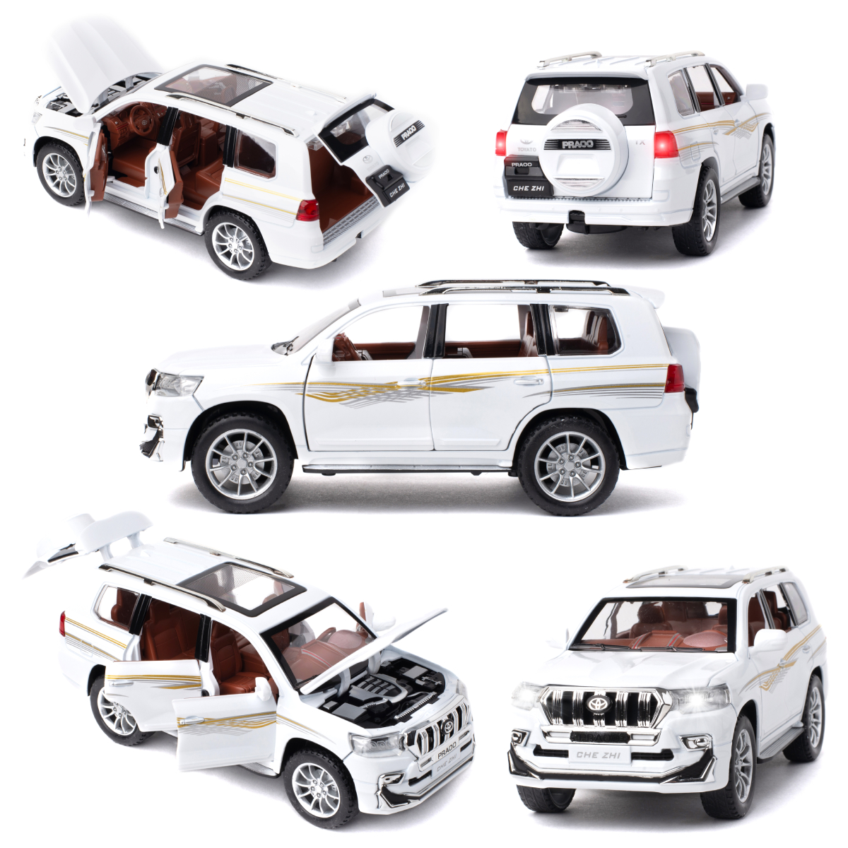 Внедорожник Che Zhi Toyota 1:24 CZ124w - фото 5