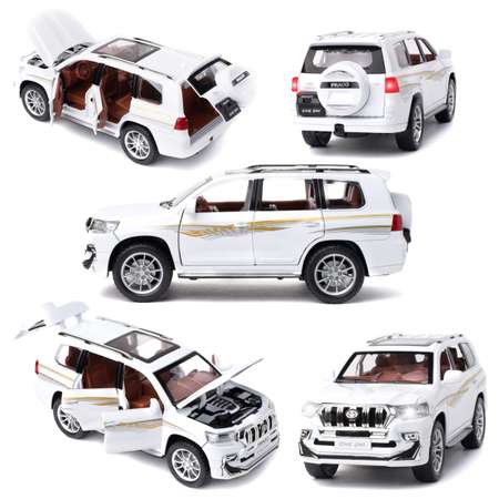 Машинка 1:24 Che Zhi инерционная металлическая Toyota Prado Тойота Прадо коллекционная