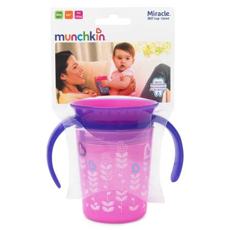 Чашка-непроливайка Munchkin Птички Розовая 177 мл