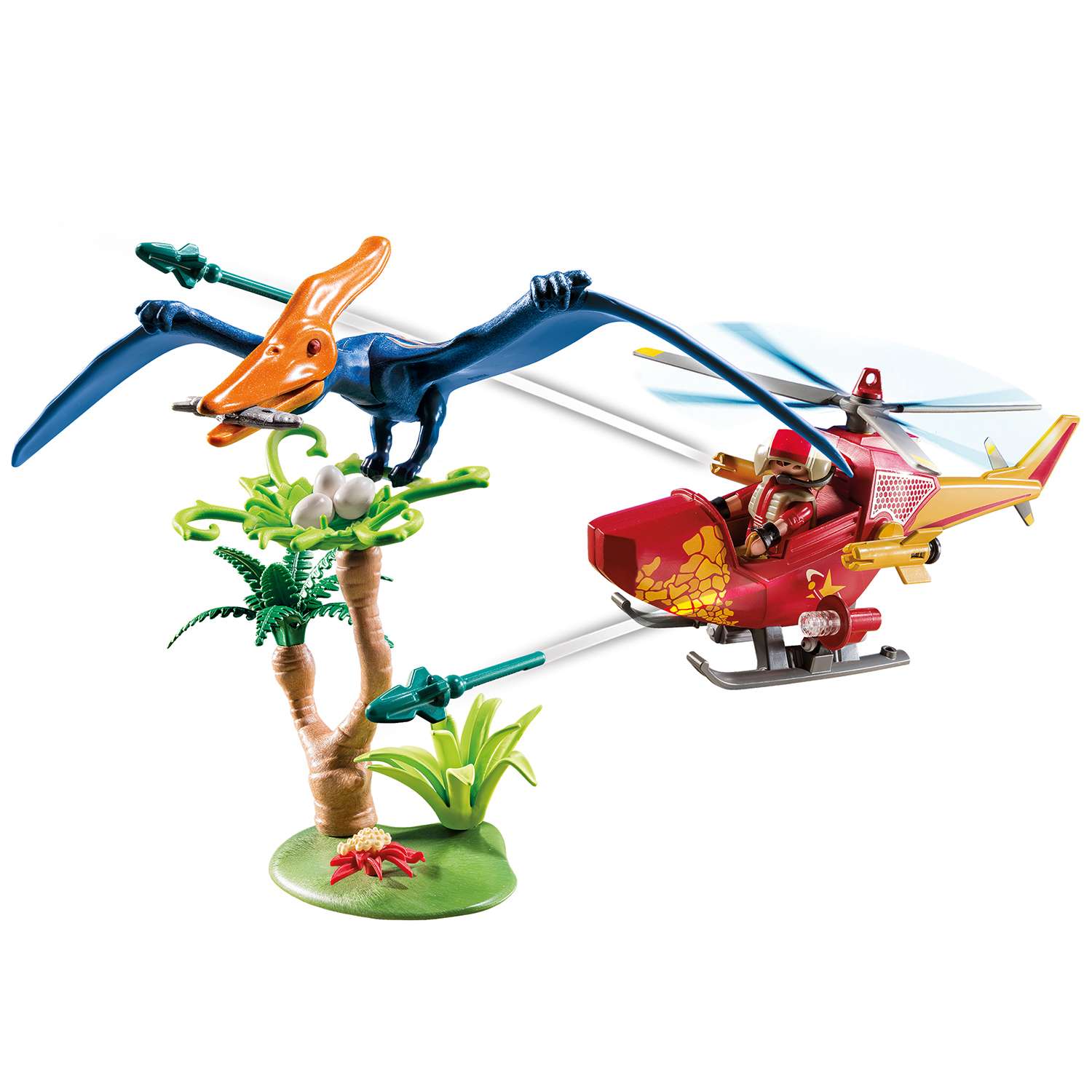 Конструктор Playmobil Динозавры Вертолет 9430pm - фото 1