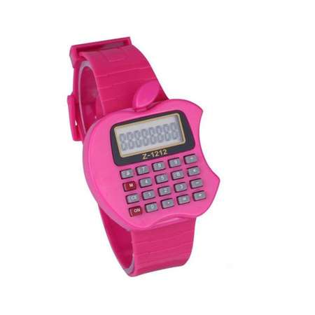 Наручные часы-калькулятор Uniglodis Детские. Яблоко розовое