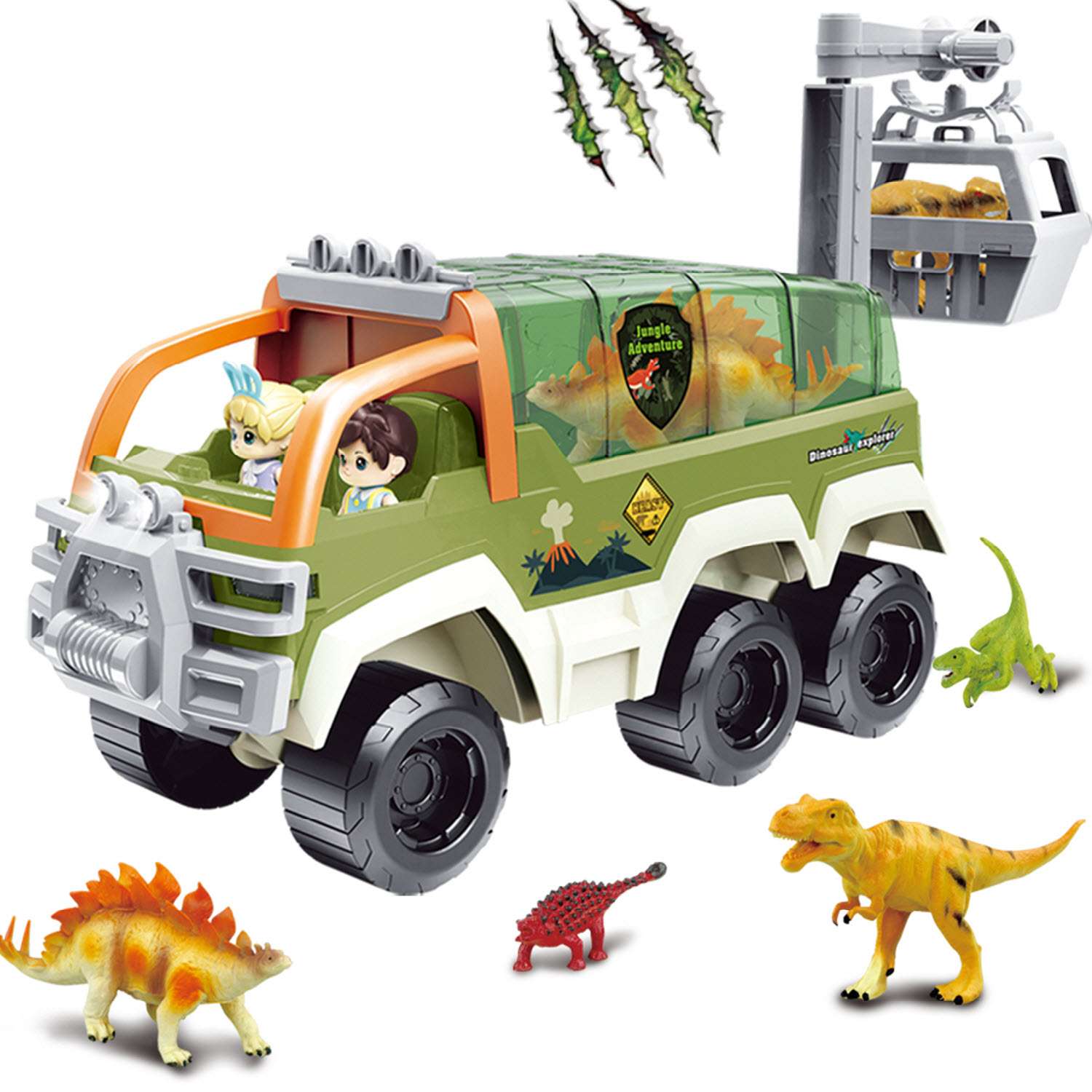 Машинка-грузовик LampStory перевозчик динозавров 18332 - фото 11