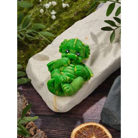 Сувенирное мыло SKUINA дракон зеленый лежит