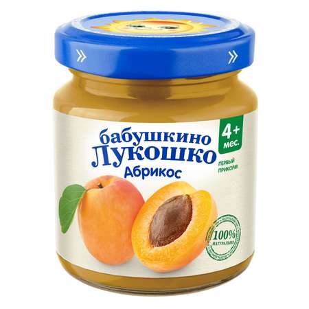 Пюре Бабушкино лукошко абрикос для детей с 4 месяцев 100 г