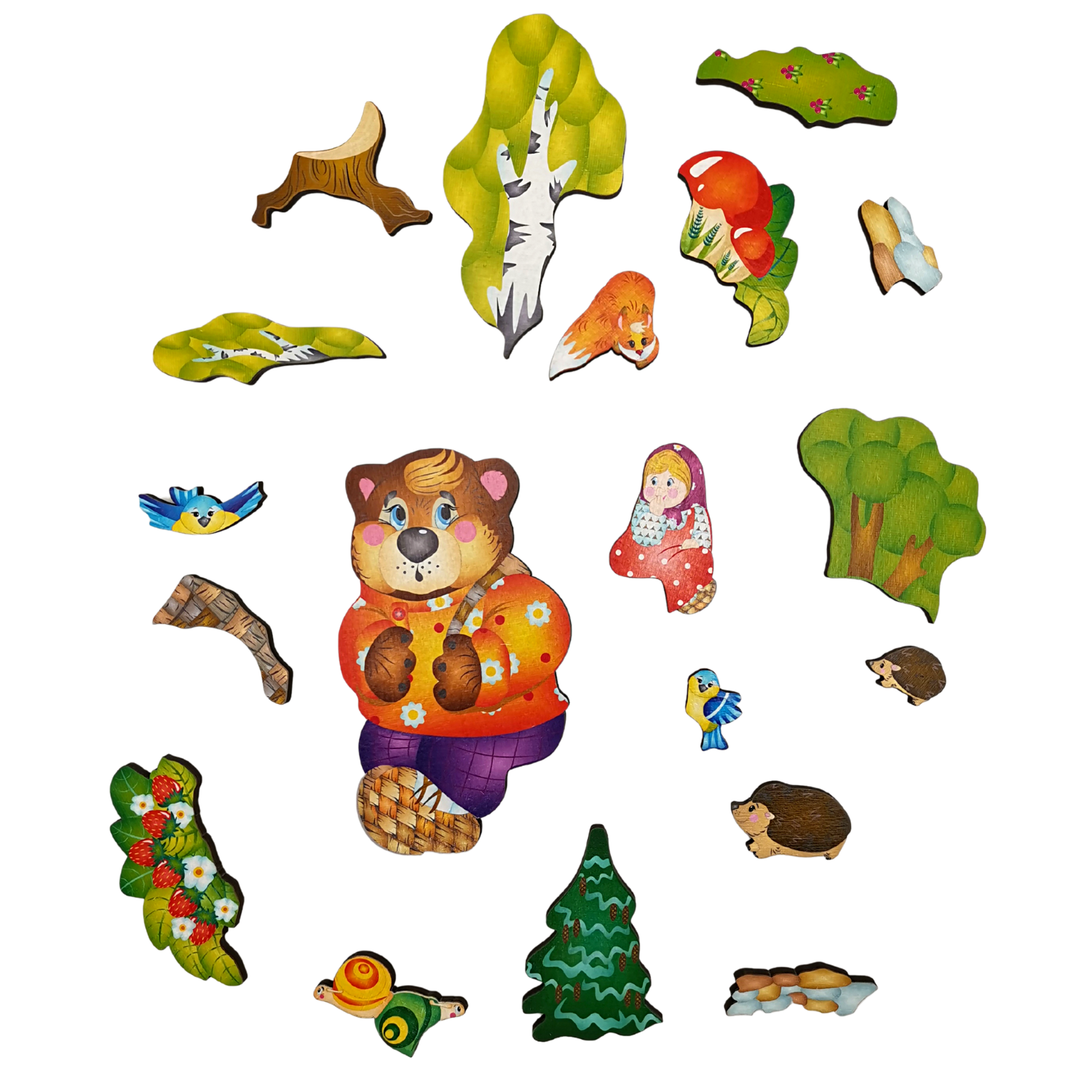 Деревянный пазл Нескучные игры Маша и Медведь - фото 3
