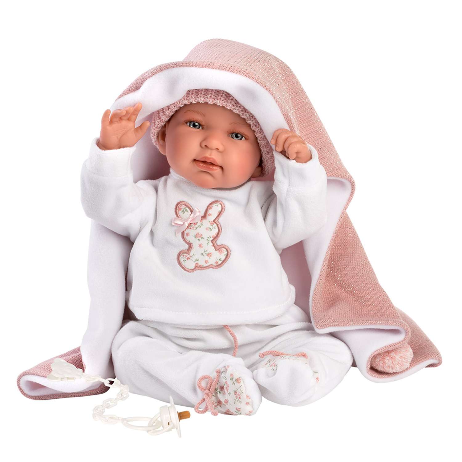 Кукла LLORENS младенец Тина 44 см с матрасиком со звуком L 84444 - фото 2