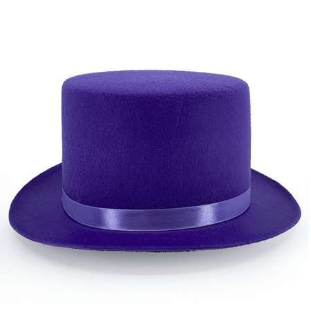 Карнавальная шляпа Riota Цилиндр фиолетовый