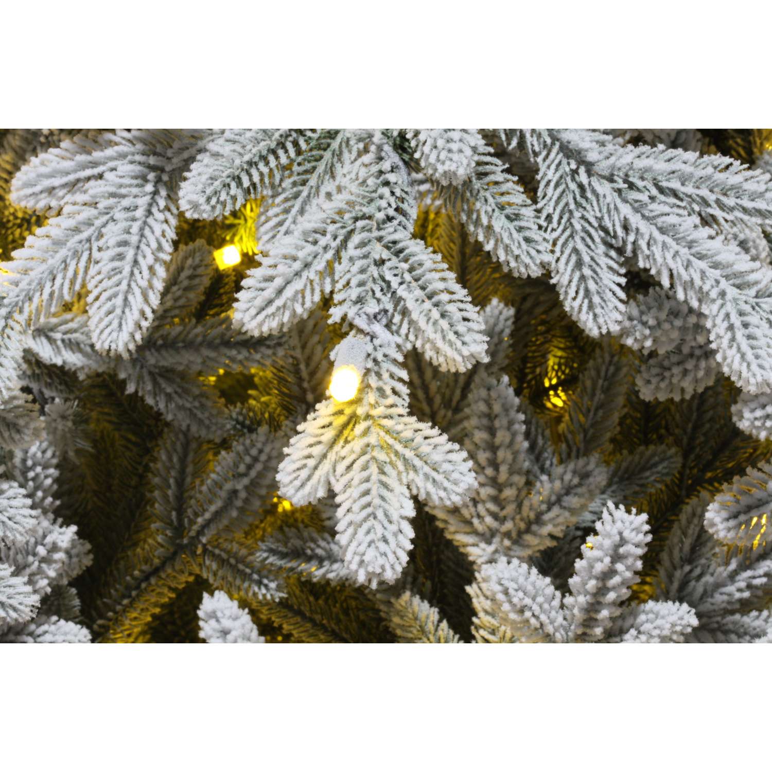 Искусственная елка ElkaDe Ель искусственная Вега с освещением заснеженная 215 см - фото 2