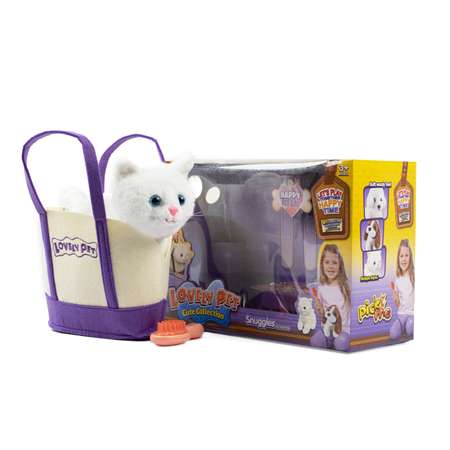 Игровой набор SHARKTOYS мягкая игрушка кошка с сумочкой и аксессуарами для игры