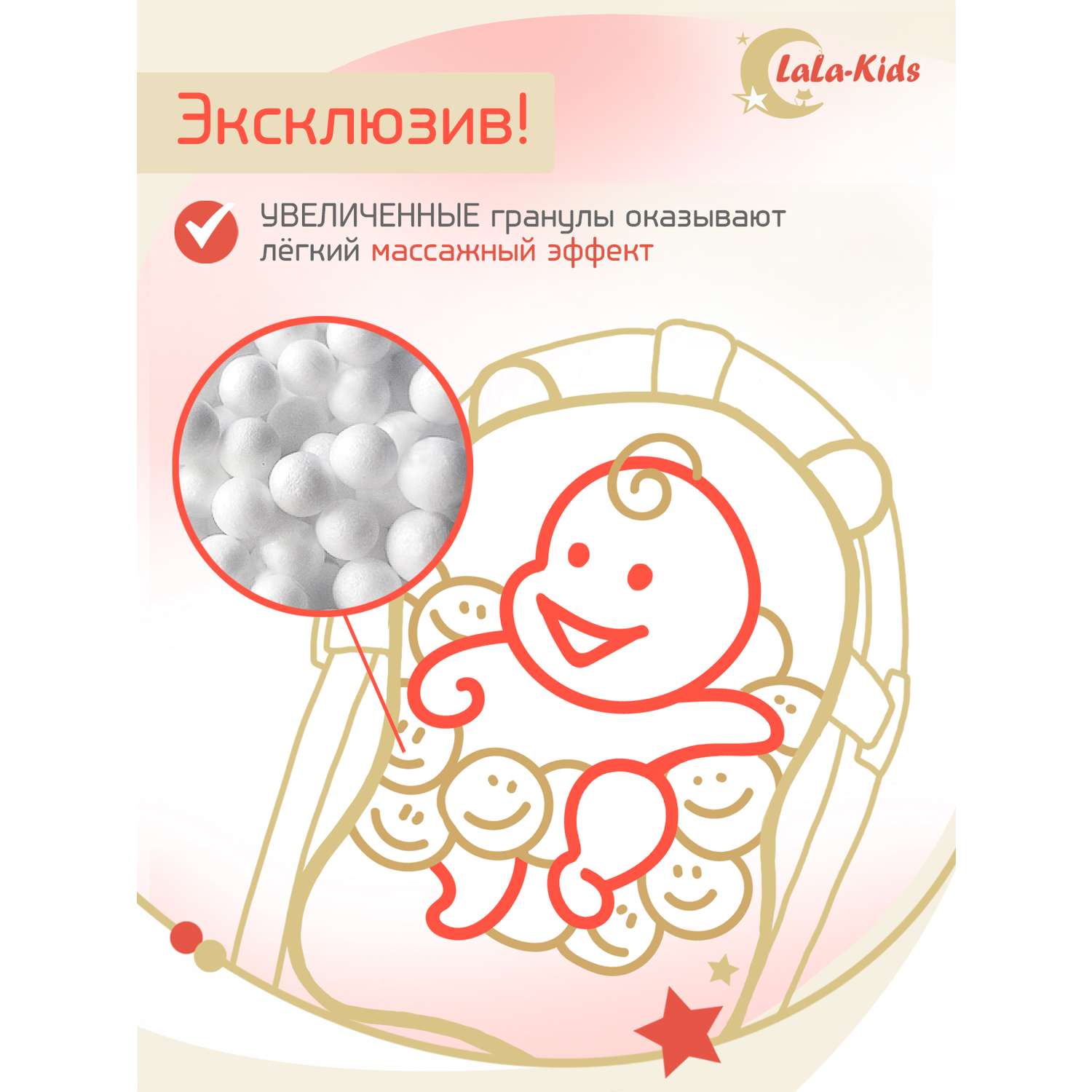 Ванночка для новорожденных LaLa-Kids складная с матрасиком и термометром в комплекте - фото 12