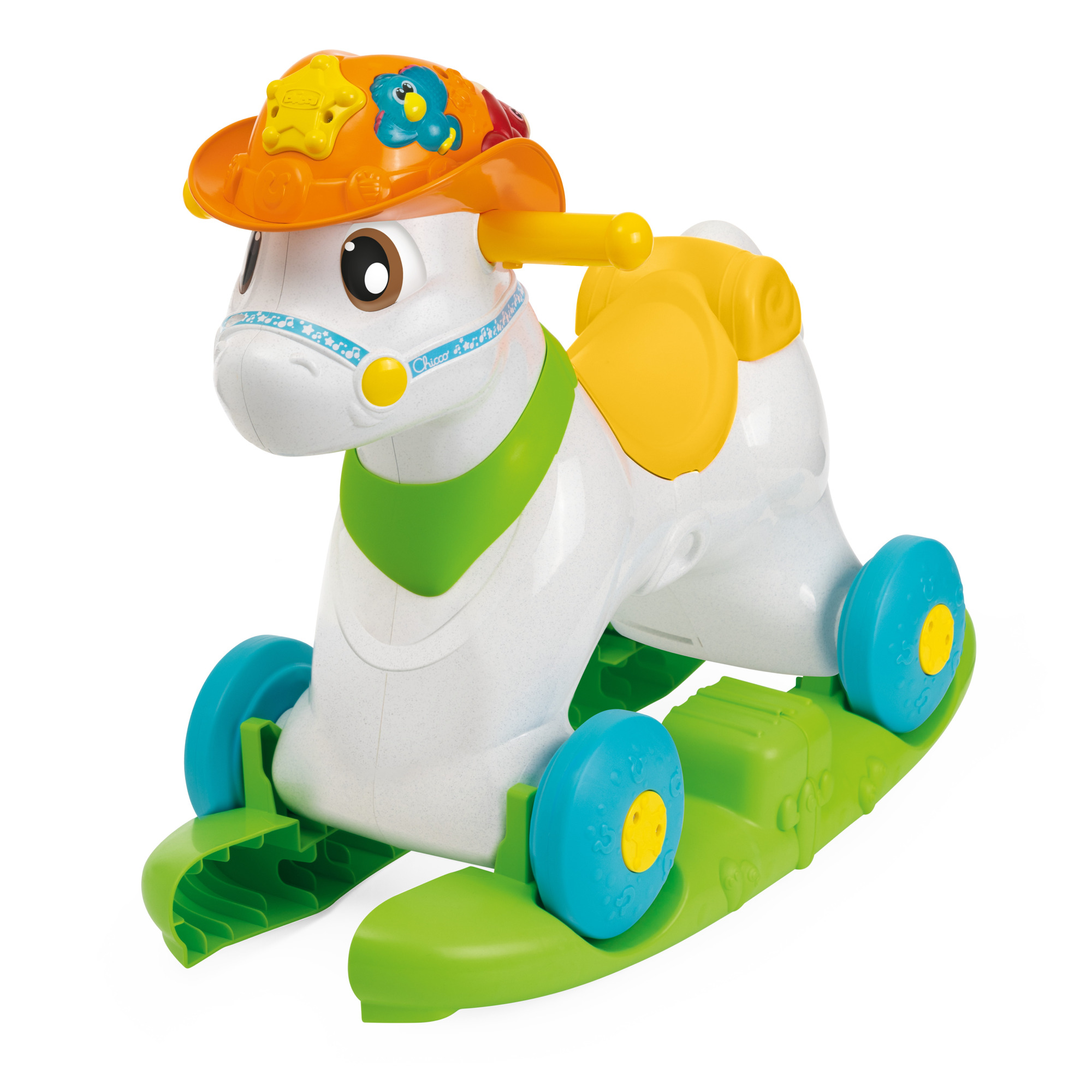 Игрушка-каталка Chicco Говорящая лошадка Baby Rodeo купить по цене 10399 ₽  в интернет-магазине Детский мир