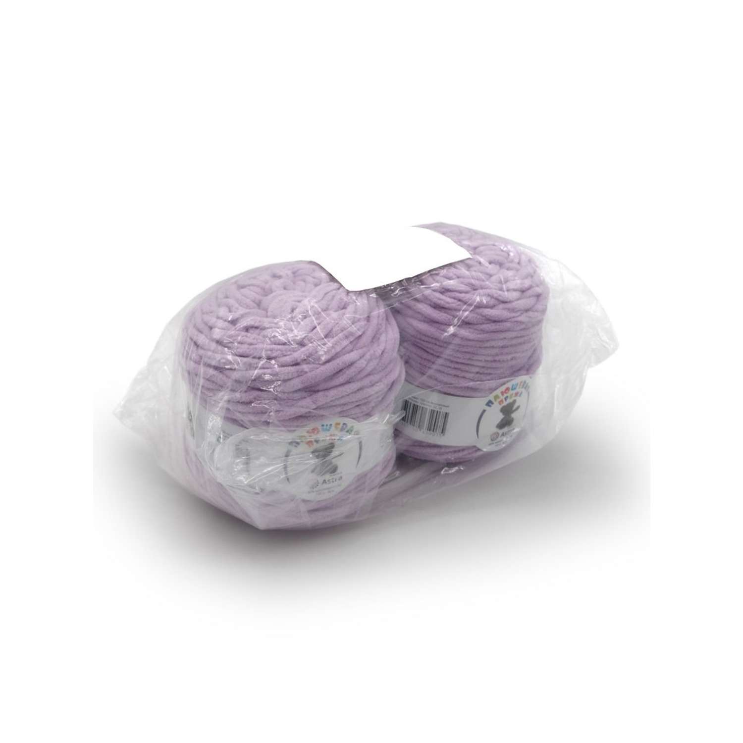 Пряжа для вязания Astra Premium плюшевая пушистый ворс полиэстер 100 гр 80 м 720 св.фиолетовый 2 мотка - фото 5