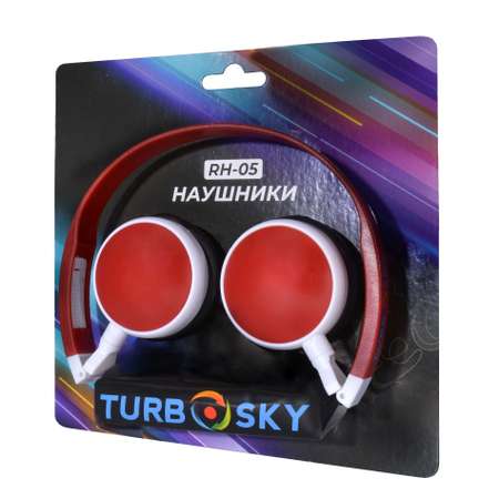 Наушники проводные Turbosky RH-05 красный