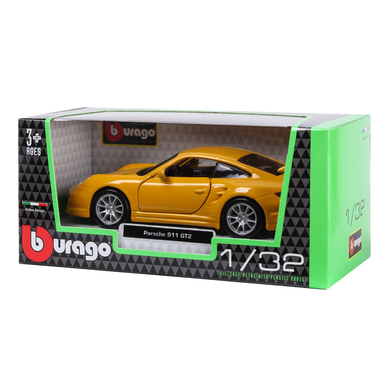 Машина BBurago 1:32 Porsche 911 Gt2 18-43023 18-43023 - фото 2