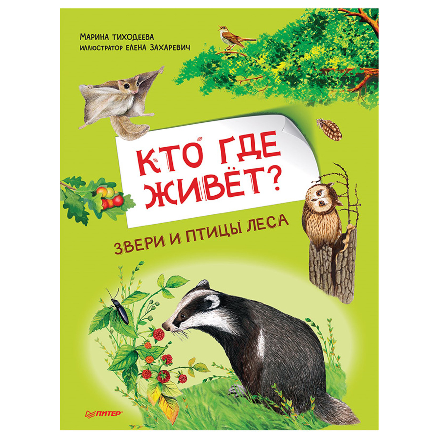 Книга ПИТЕР Кто где живёт Звери и птицы леса