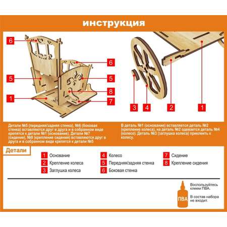 Шкатулка КубиГрад Карета. Конфетница 22.5х14х15 см