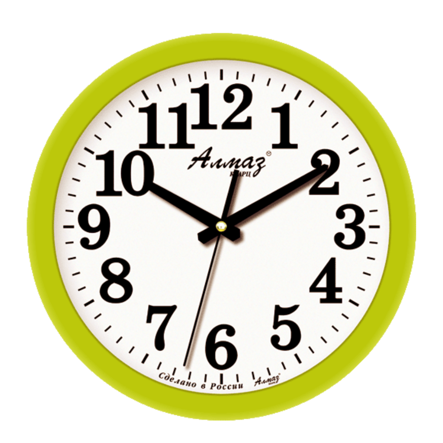 Часы настенные АлмазНН круглые зеленые 28.5 см - фото 1