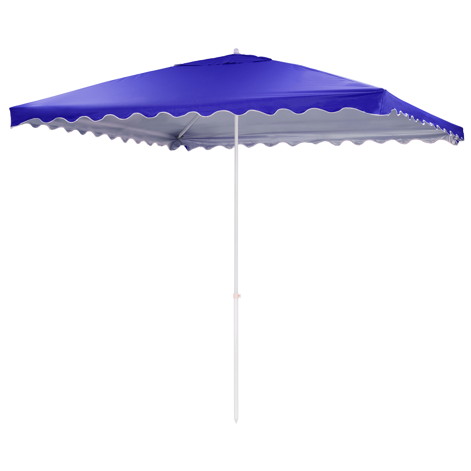 Зонт пляжный BABY STYLE от солнца садовый 3х3 м плащевка с клапаном синий в чехле - фото 2