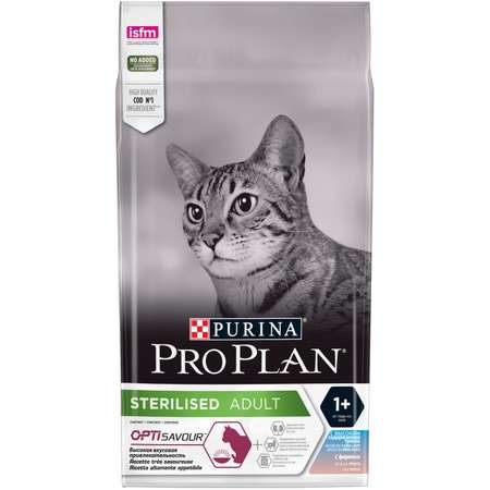 Корм для кошек PRO PLAN стерилизованных форель и треска 1.5кг