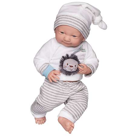 Кукла-пупс Junfa Pure Baby в белой кофточке с принтом 40см